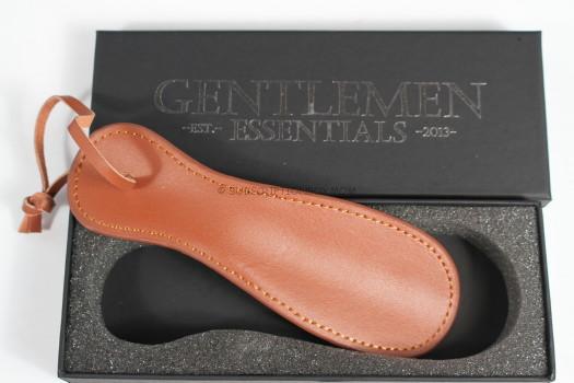 Gentlemen Essentials Leather Shoehorn 