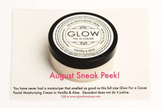 Glow For a Cause Facial Moisturizing Cream in Vanilla & Aloe