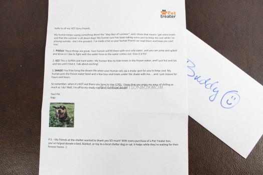 Pet Treater Letter