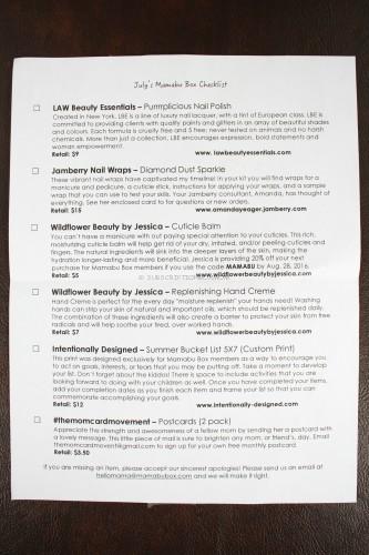 information card