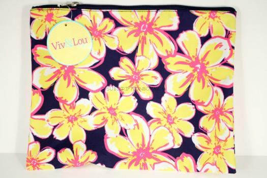 Viv and Lou Beach Floral Zip Pouch