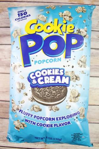 Cookie Pop Popcorn Cookies and Cream
