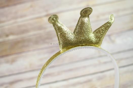 Gold Sparkle Crown Headband