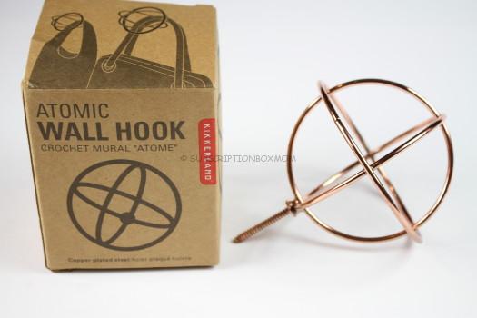 Kikkerland Copper Atomic Wall Hook 