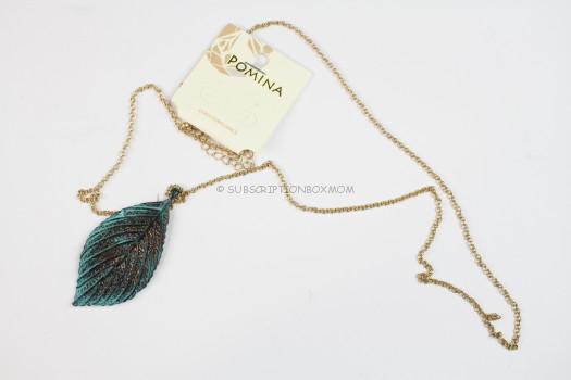 Pomina Leaf Pendant Necklace