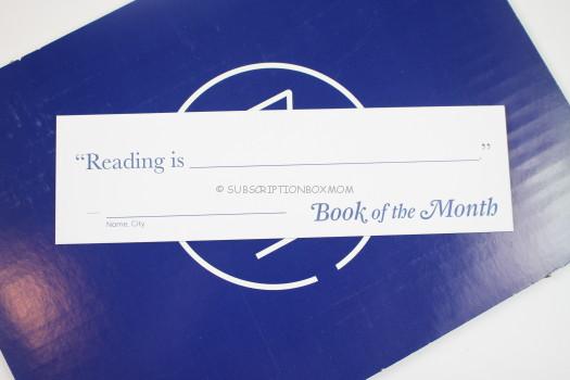 Book of the Month bookmark