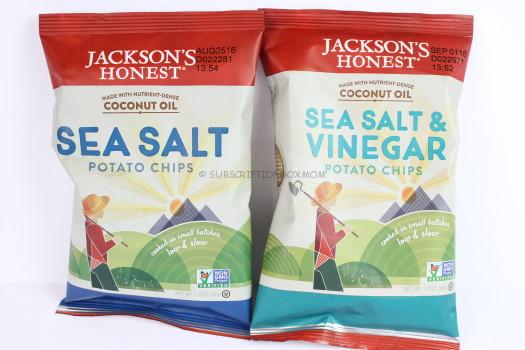 Jackson's Honest Sea Salt and Sea Salt & Vinegar Chips