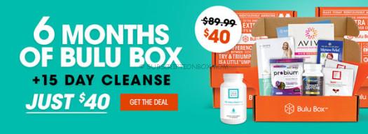 Bulu Box $20 OFF 6 Months of Bulu Box + Free 15 Day Cleanse
