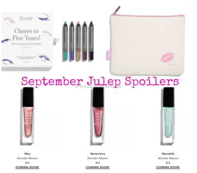 Julep Maven September 2016 Spoilers, Sneak Peeks