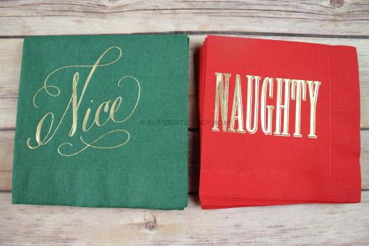 Fine Impressions Naughty/Nice Napkins 