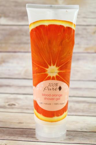 100% Pure Shower Gel in Blood Orange