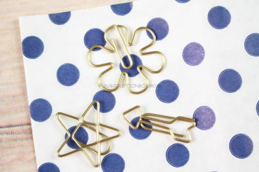 Gold Shaped Paper Clips 