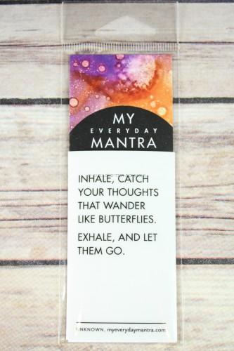 My Everyday Mantra - Bookmark and Decal