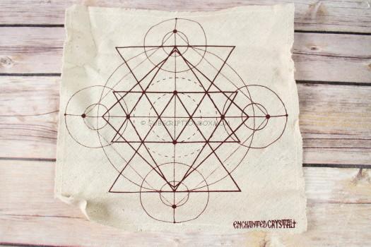 Hand-made cloth crystal grid