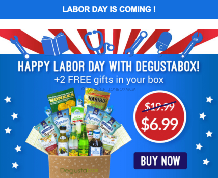 Degustabox Labor Day 2016 Coupon