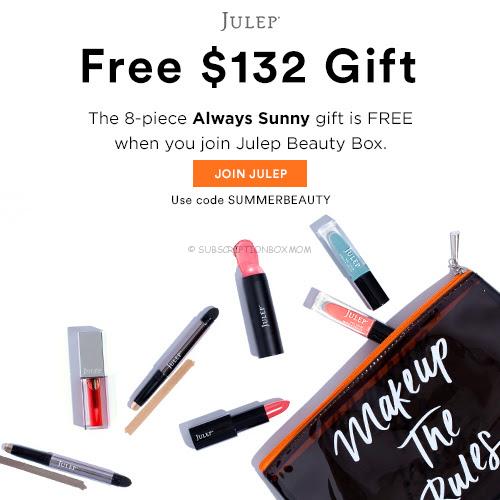 Free Julep Box worth $132 with Subscription