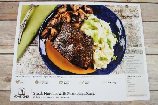 Steak Marsala with Parmesan Mash with sauteed cremini mushrooms 