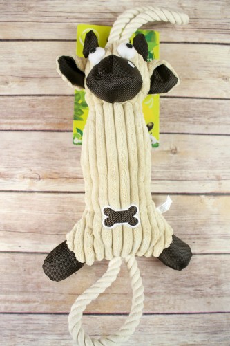 Pet Life Jute and Rope Plush Cow