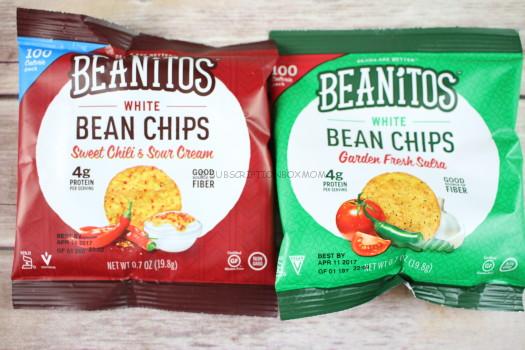 Beanitos Sweet Chili & Sour Cream Chips and Beanitos Garden Fresh Salsa