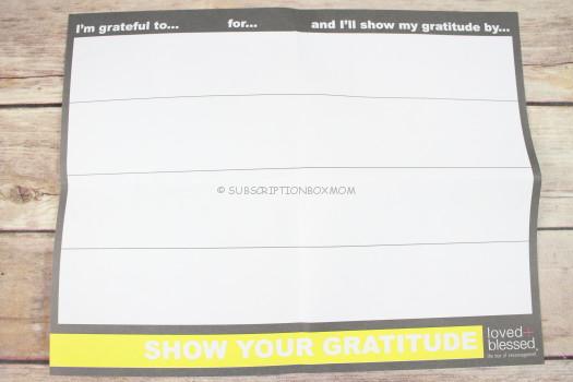 Gratitude Planning Page