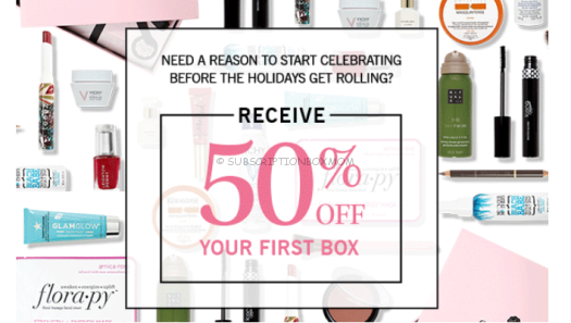 Glossybox 50% off 1st Month with Subscription