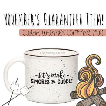 cute cuddle weather campfire mug