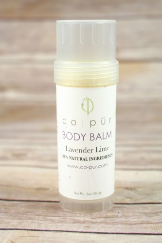 co pur Body Balm in Lavender Lime