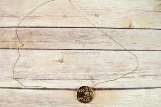 House of Harlow 1960 Heiroglyphics Coin Pendant Necklace