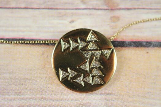 House of Harlow 1960 Heiroglyphics Coin Pendant Necklace