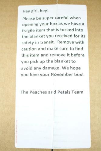 Peaches & Petals Note