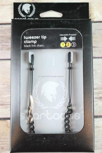 Spartacus Broad Tip Nipple Clamps with Adjustable Link Chain