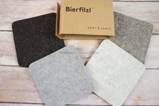 Graft Lantz Bierflizi Square Felt Coaster Earth