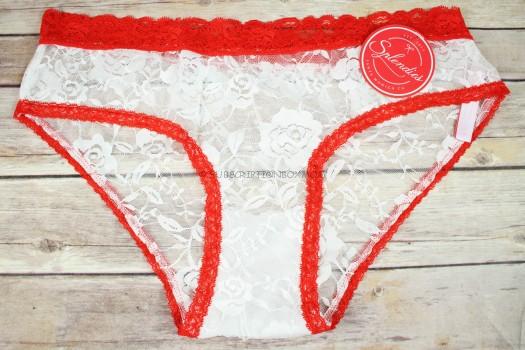 Red and White Lace