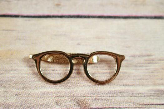 The Menswear Club Gold Glasses Tie Clip