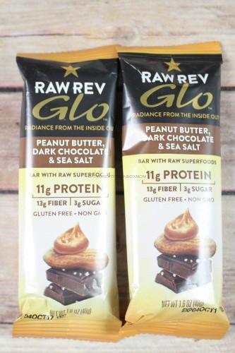 Raw Rev Glo RB Dark Chocolate Protein Bars