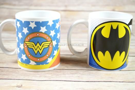 Licensed Batman and Wonder Woman Mugs