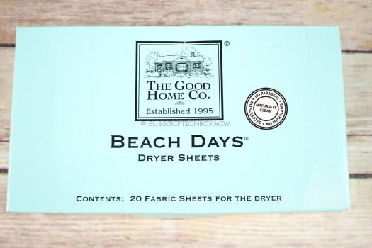 The Good Home Co Beach Days Dryer Sheets