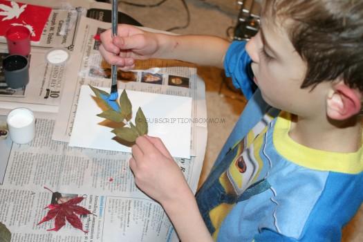 Make a leaf print