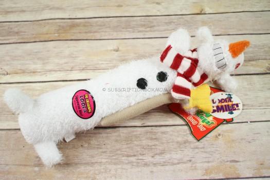 Happy Holidays Loofa Dog Toy
