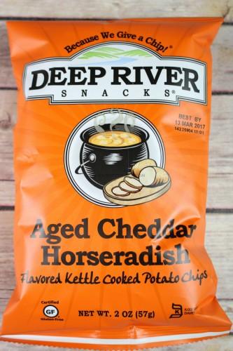 Deep River Snacks Aged Cheddar Horseradish Kettle Chips