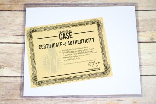 Certificate of Authenticity