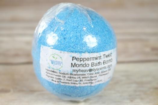 Heavenly Scents Peppermint Twist Mondo Bath Bomb 