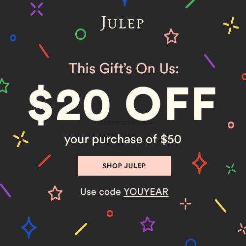 Julep Maven $20 off $50 Coupon