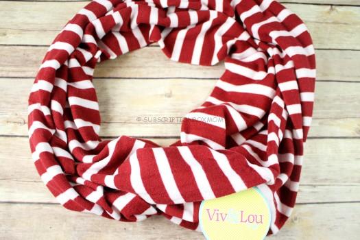 Viv & Lou Striped Infinity Scarf 