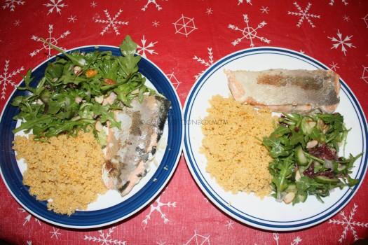 Turkish-Spiced Salmon with Blood Orange and Couscous Pilaf