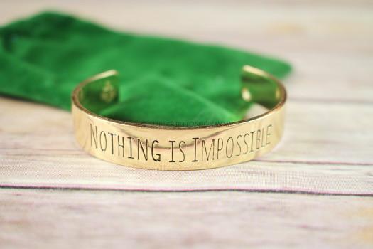 Budddibox -Nothing is Impossible Cuff 