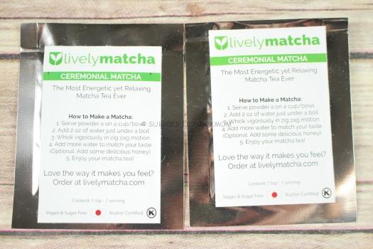 Lively Matcha Green Tea Sample 