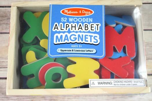 Melissa & Doug Wooden Letter Alphabet Magnets 