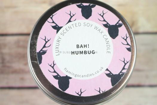 BAH! Humbug Tin Candle 