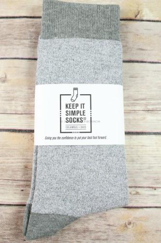 Keep It Simple Socks Gray Heather Socks 